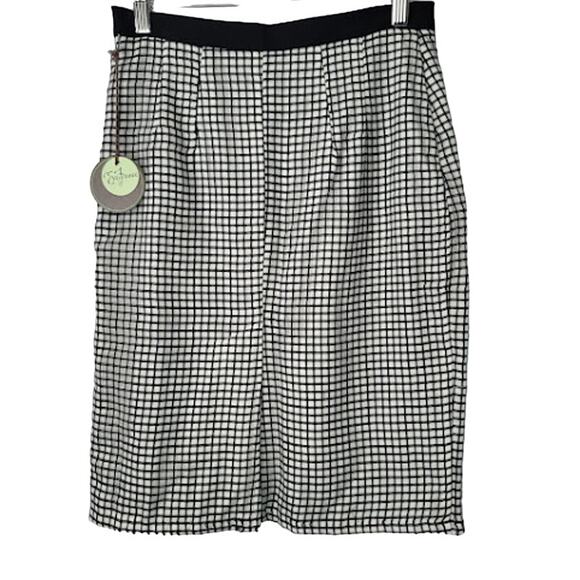 Eva Franco- Black/white pencil skirt- NWT- Size 4 - Picture 3 of 8